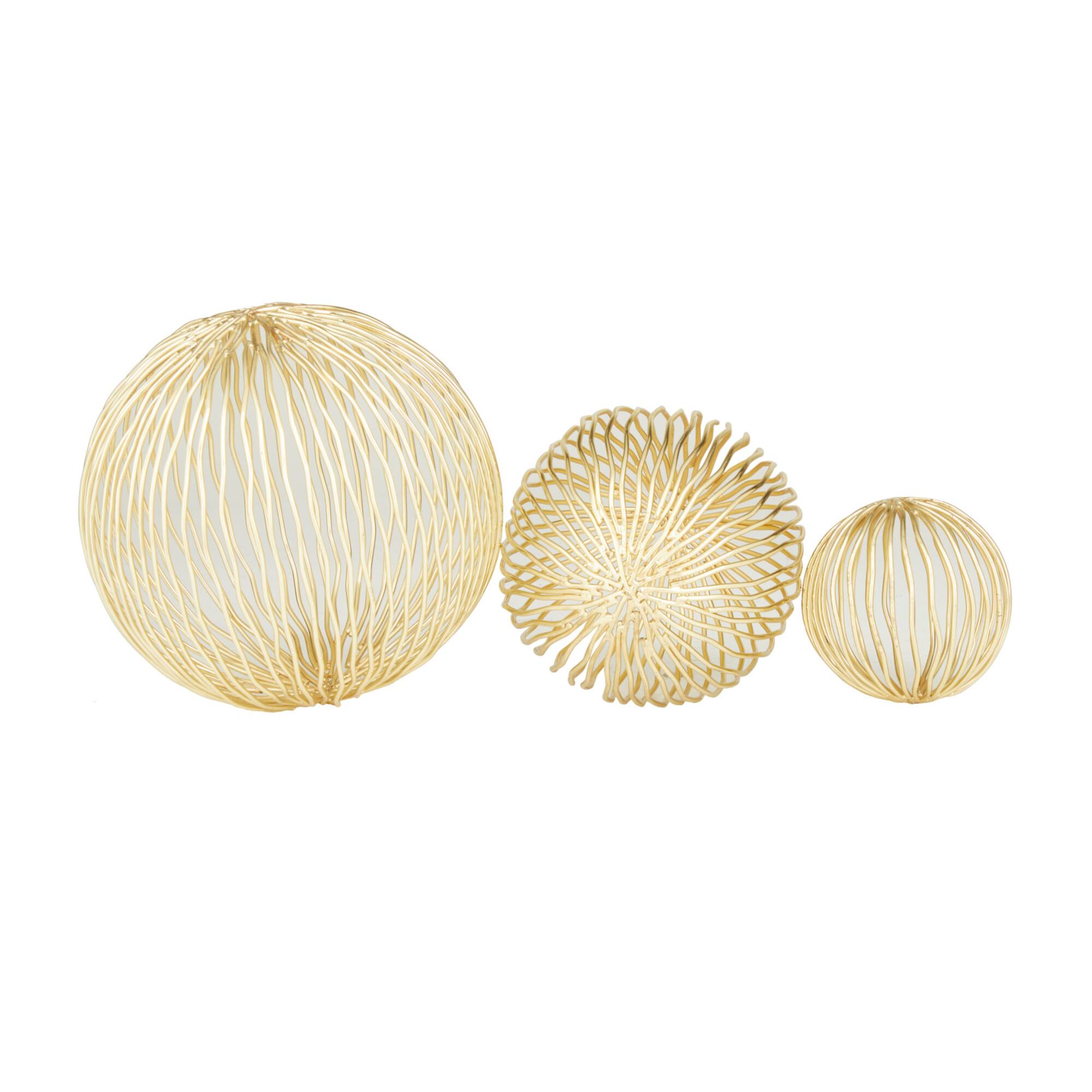 Gold Iron Glam Abstract Sculpture